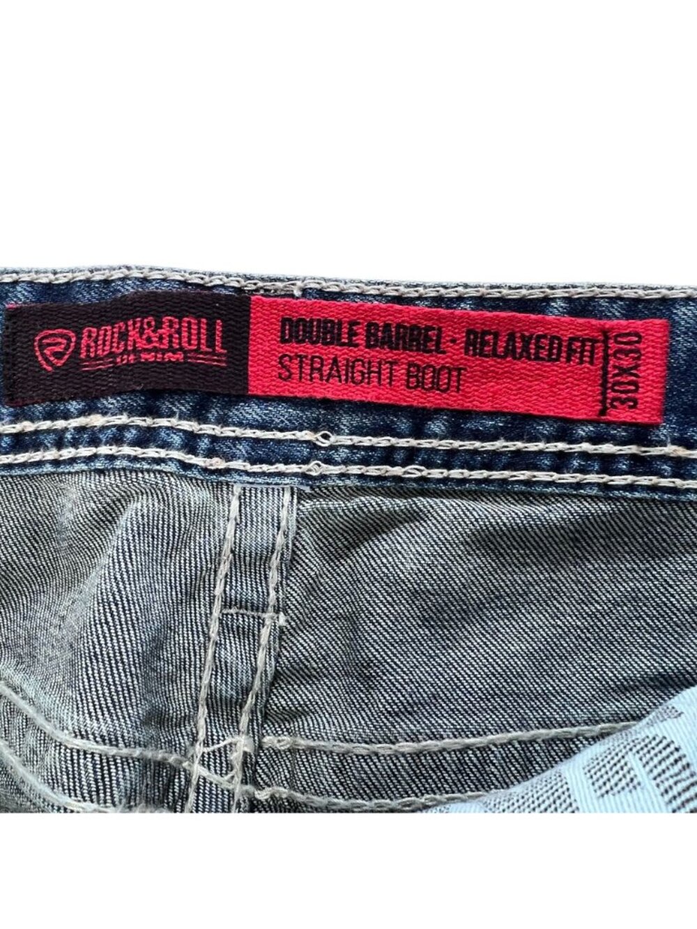 NWT Rock & Roll Jeans Mens Double Barrel Straight Boot 30x30 Relaxed Fit Denim - Picture 5 of 16